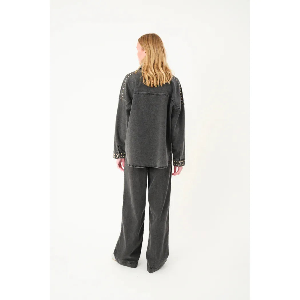 Lolly's Laundry VeidaLL Shirt LS - Washed Black  Lolly's Laundry Pisces Boutique