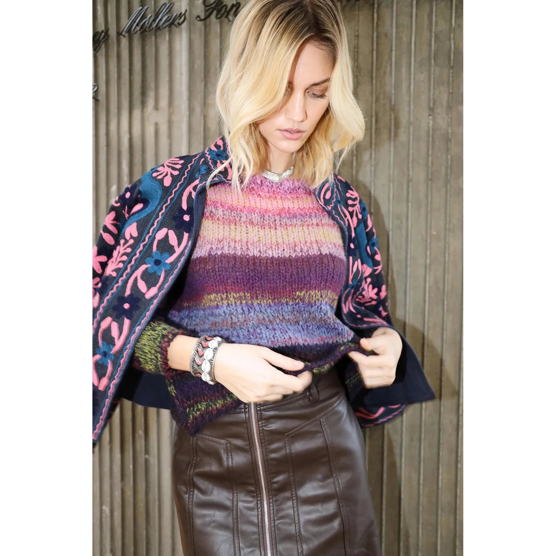 Lollys Laundry Vivill Knit Jumper - Multi  Lolly's Laundry Pisces Boutique