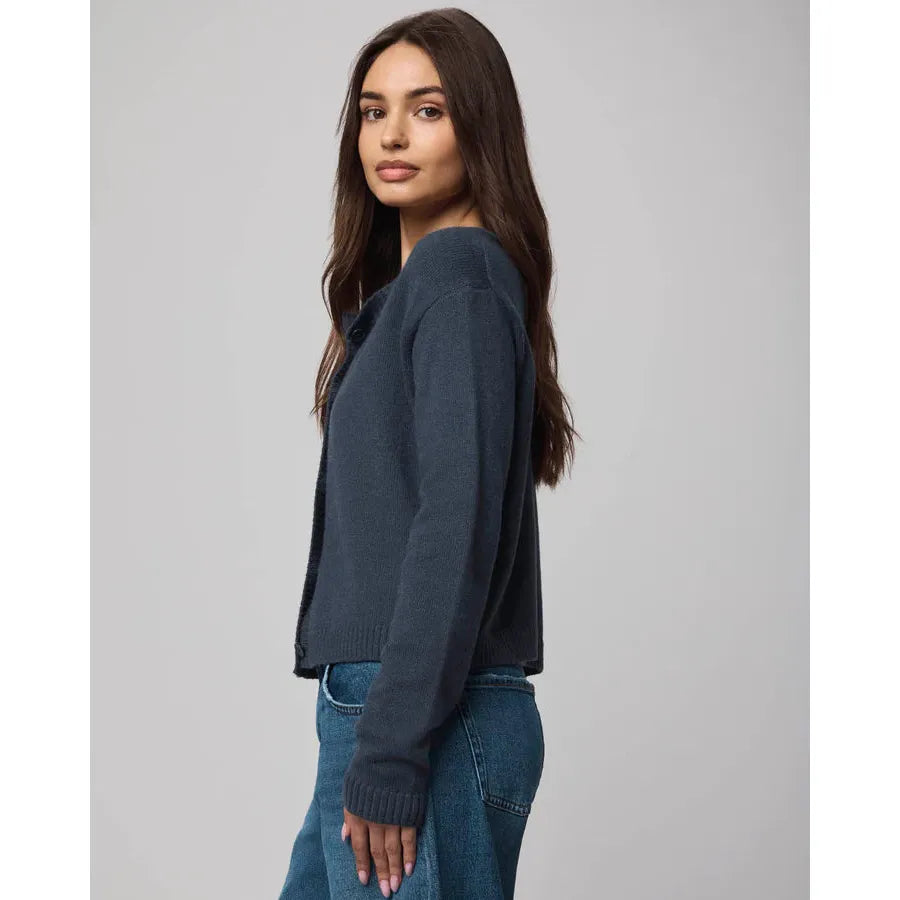 Splendid Amber Crop Cardigan - Ice Navy  Splendid Pisces Boutique