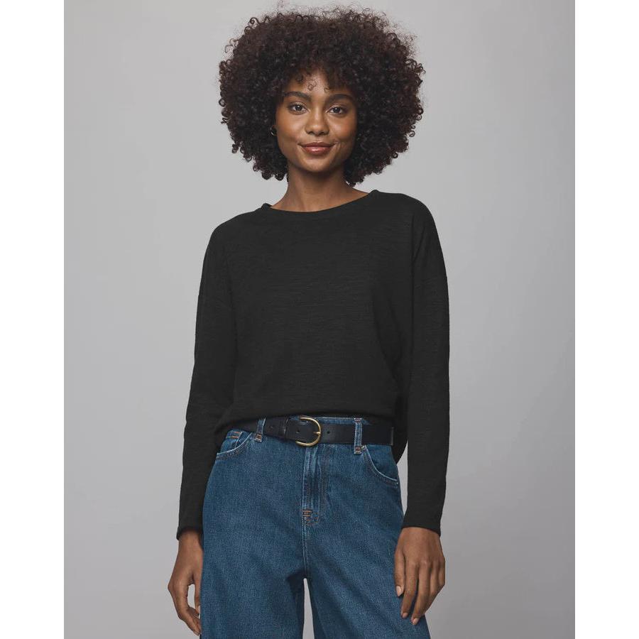 Splendid Long Sleeve Tee - Black  Splendid Pisces Boutique