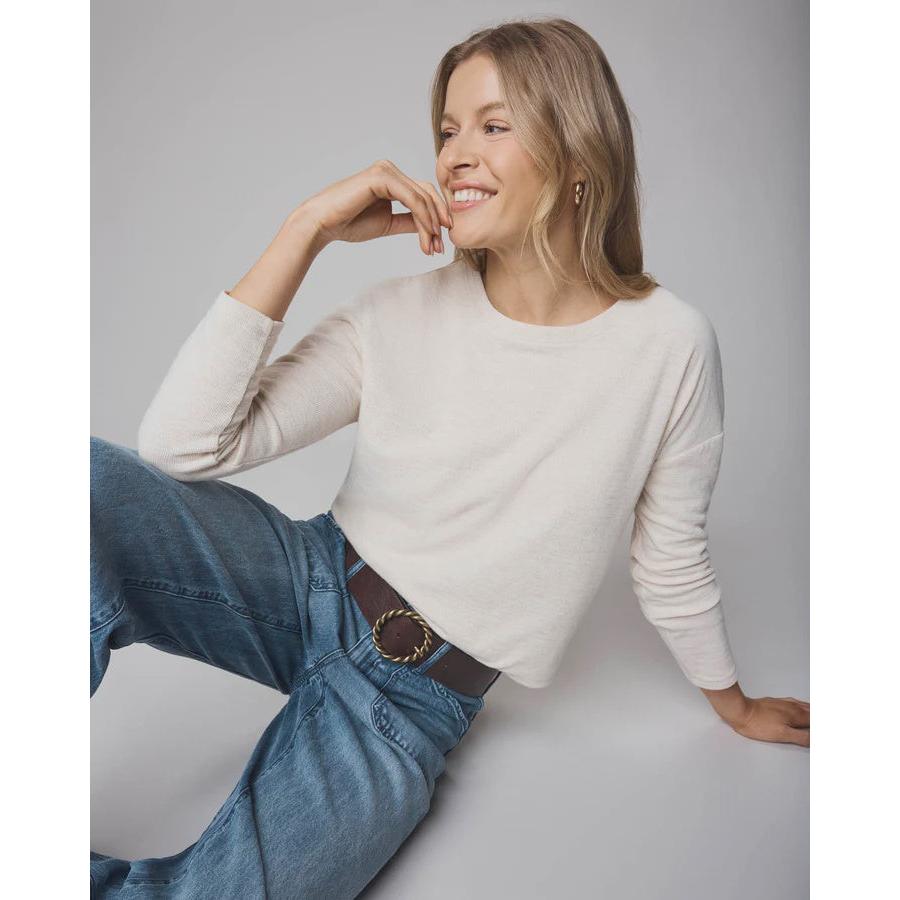 Splendid Callista Long Sleeve Tee - Pale Oak Heather  Splendid Pisces Boutique