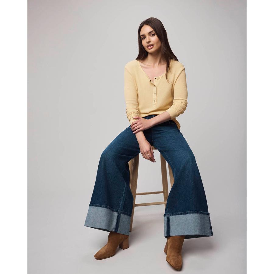 Splendid Thermal Forever Henley L/S Tee - Yellowstone  Splendid Pisces Boutique