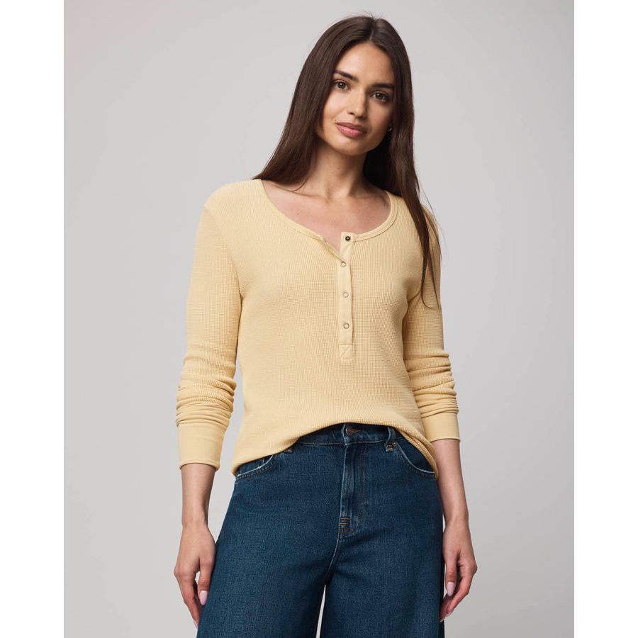 Splendid Thermal Forever Henley L/S Tee - Yellowstone  Splendid Pisces Boutique
