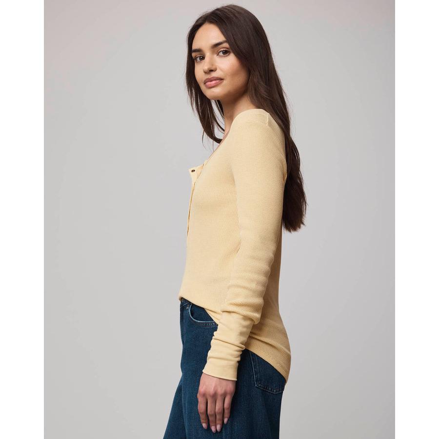 Splendid Thermal Forever Henley L/S Tee - Yellowstone  Splendid Pisces Boutique