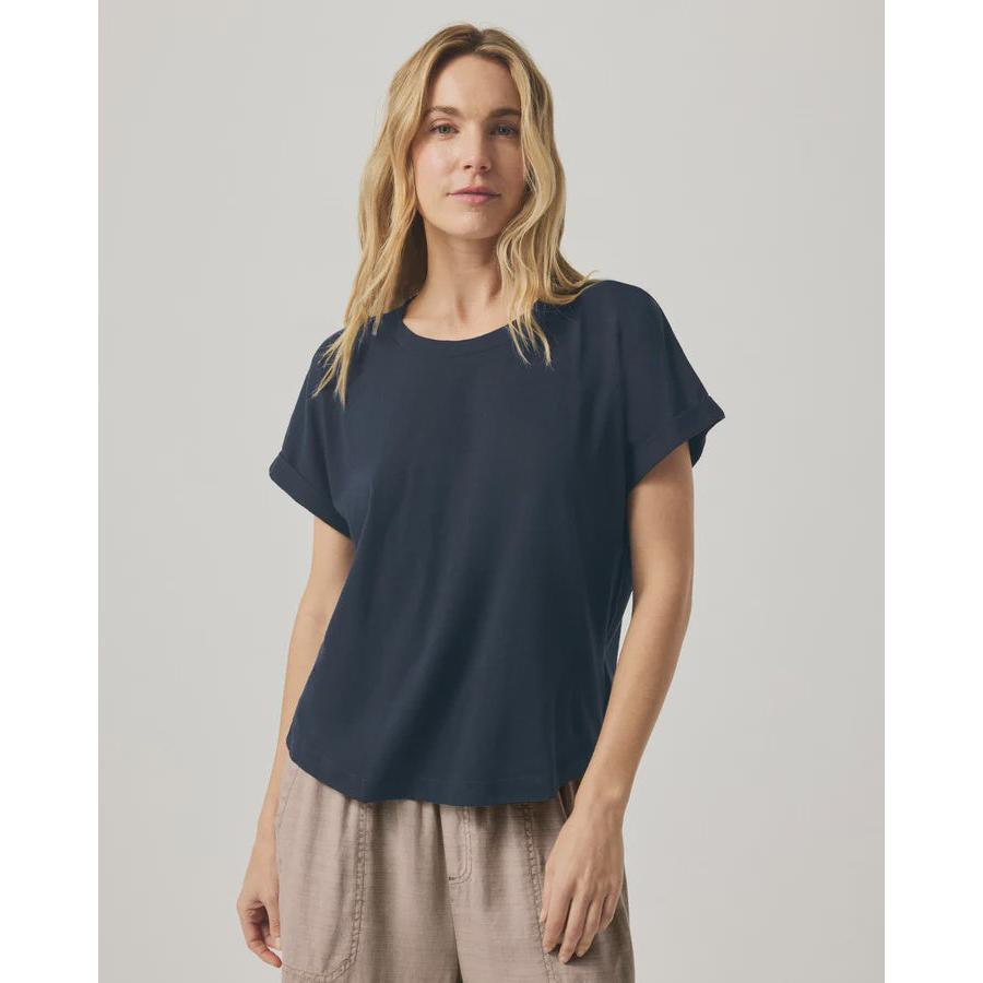 Splendid Skye Short Sleeve Tee - Navy