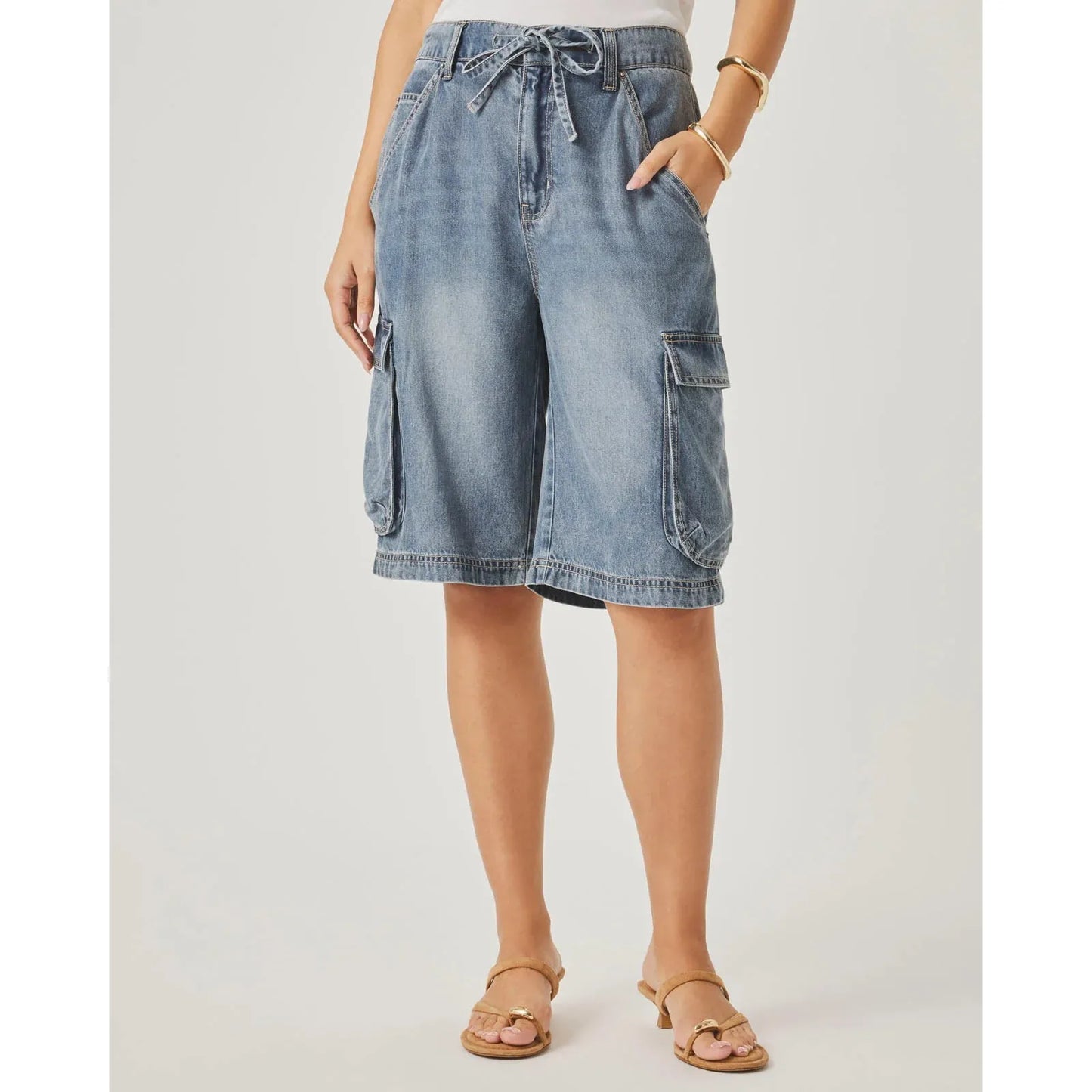 Splendid Lounge Denim Cargo Short Indigo  Splendid Pisces Boutique