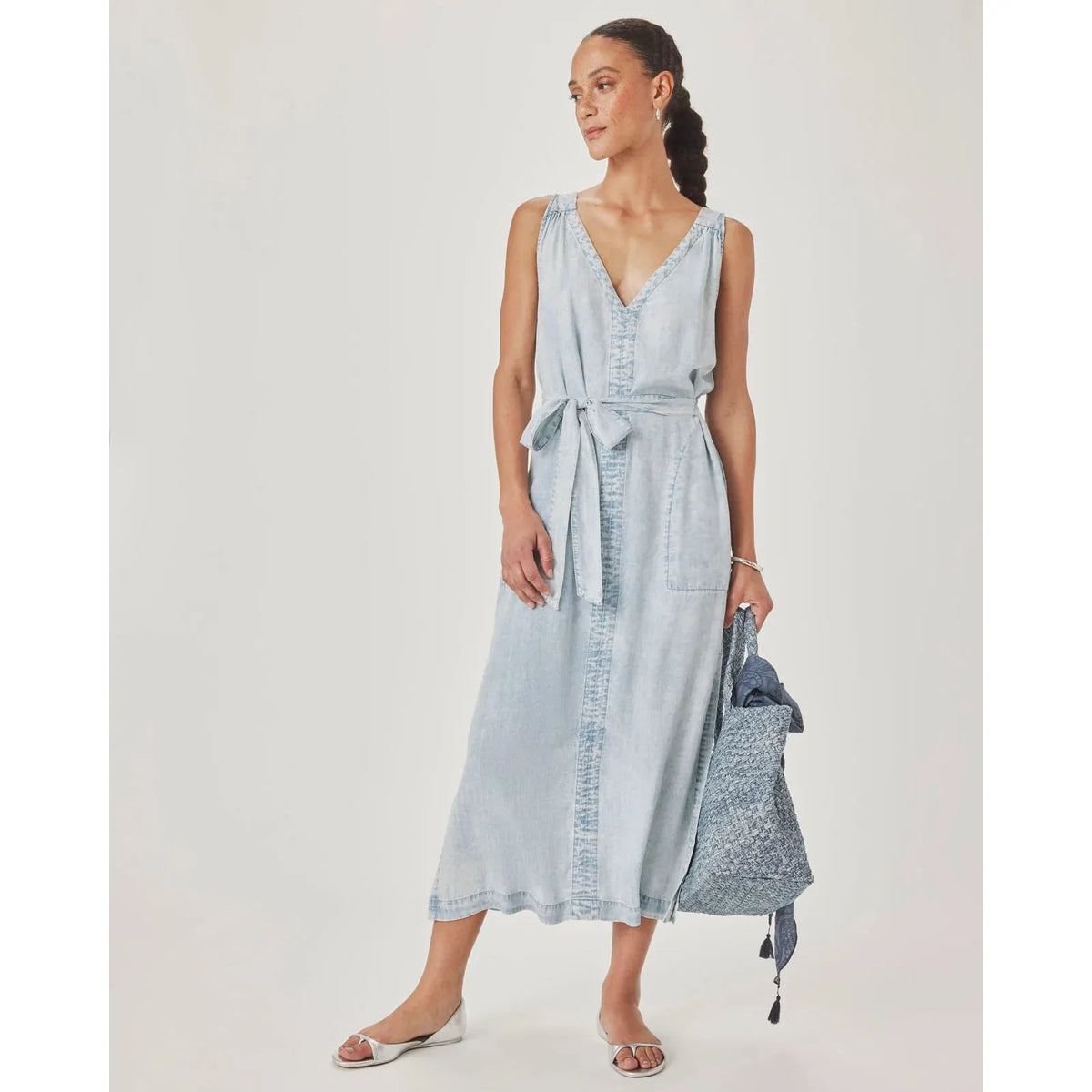 Splendid Landon Indigo Dress Bleached Indigo  Splendid Pisces Boutique