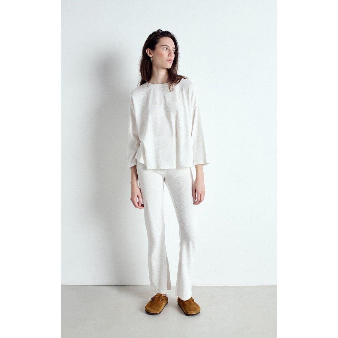 American Vintage YRU02A L/S Tee - White  American Vintage Pisces Boutique