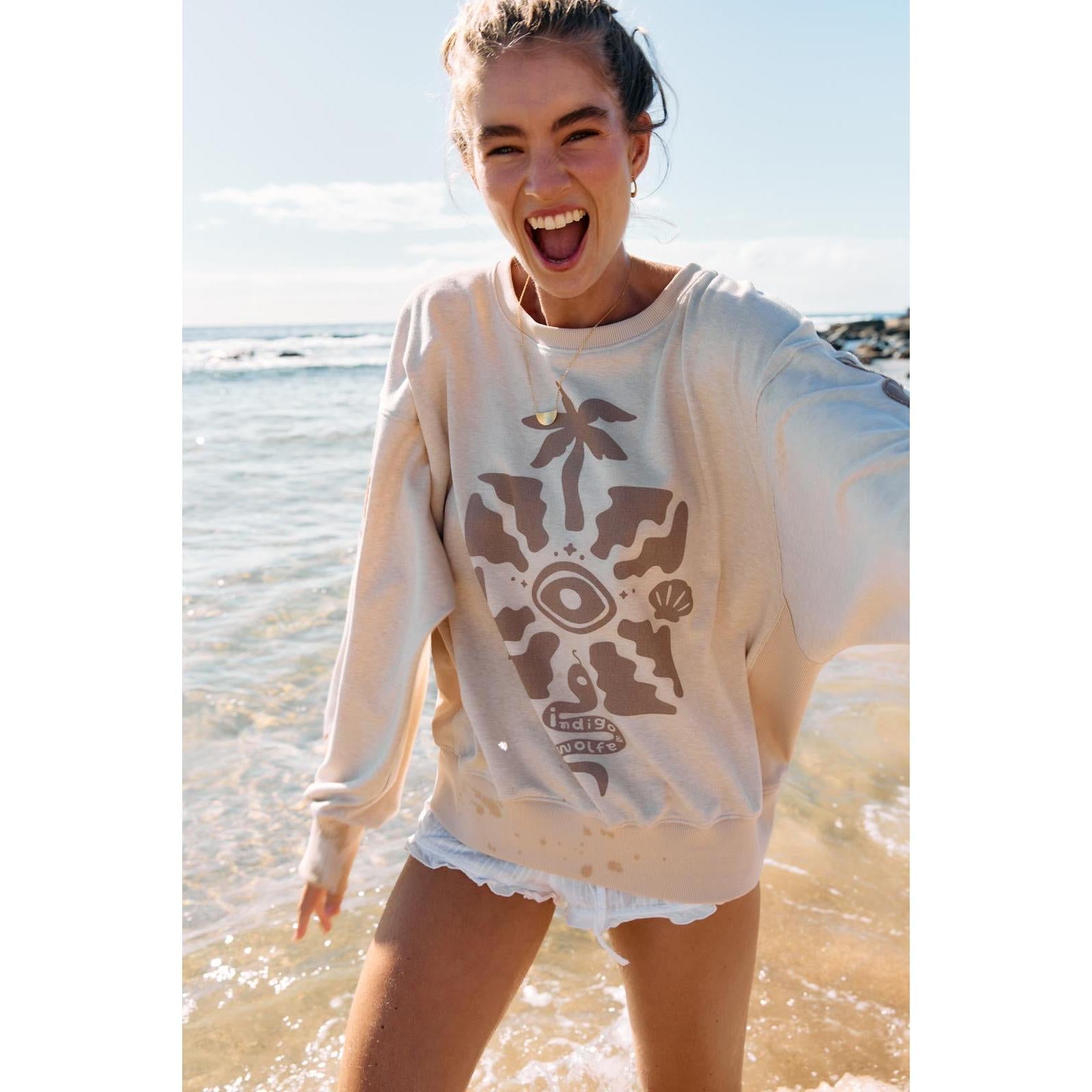 Indigo & Wolfe Bone Snake Jumper  Indigo & Wolfe Pisces Boutique
