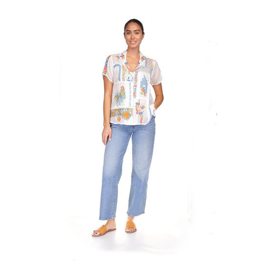Johnny Was Petra Shirt - White