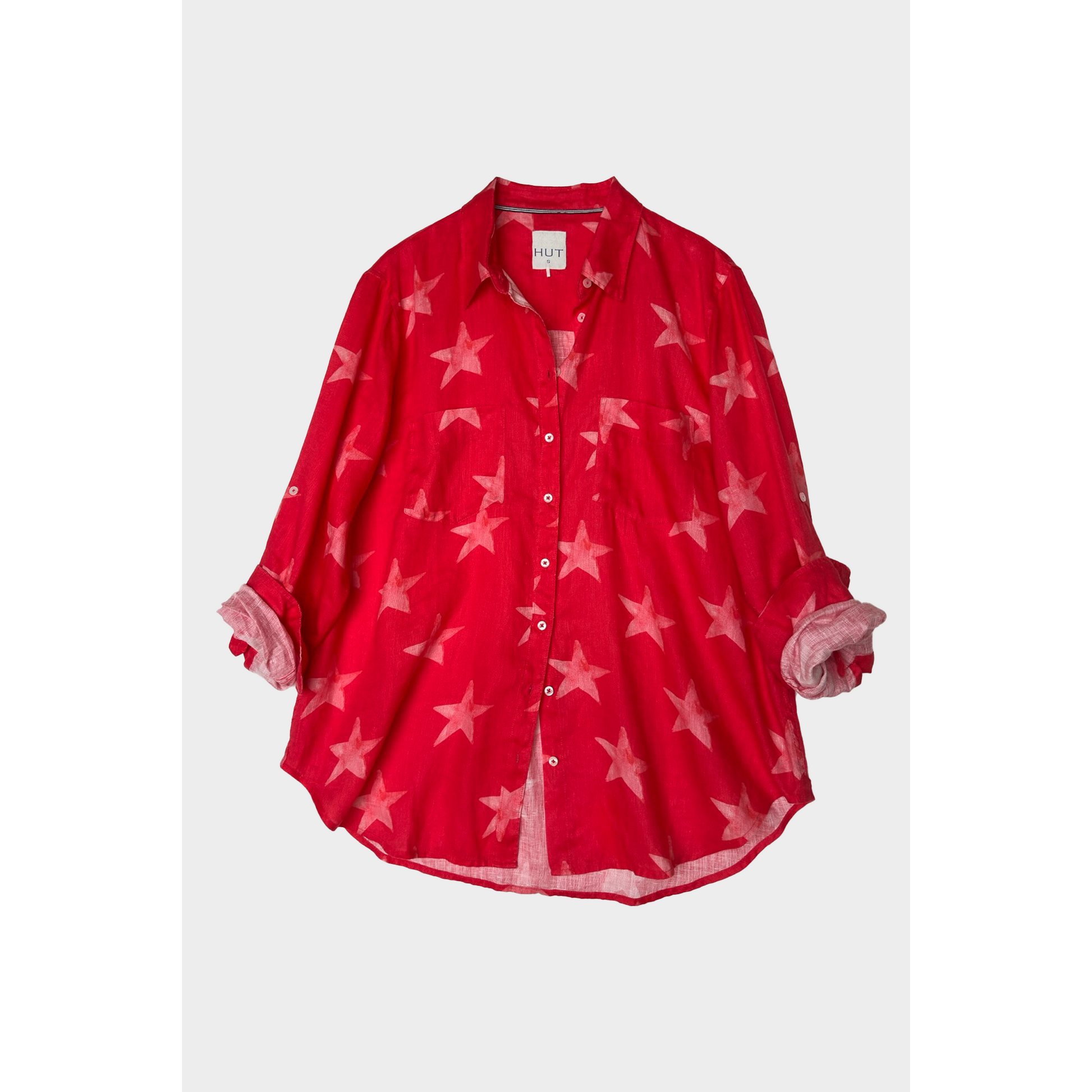 Hut Clothing Boyfriend Linen Shirt - Cosmic Crush  Hut Clothing Pisces Boutique