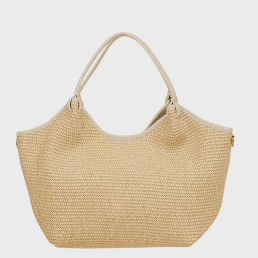 Maison Fanli Hector Raffia Bag Petit - Creme