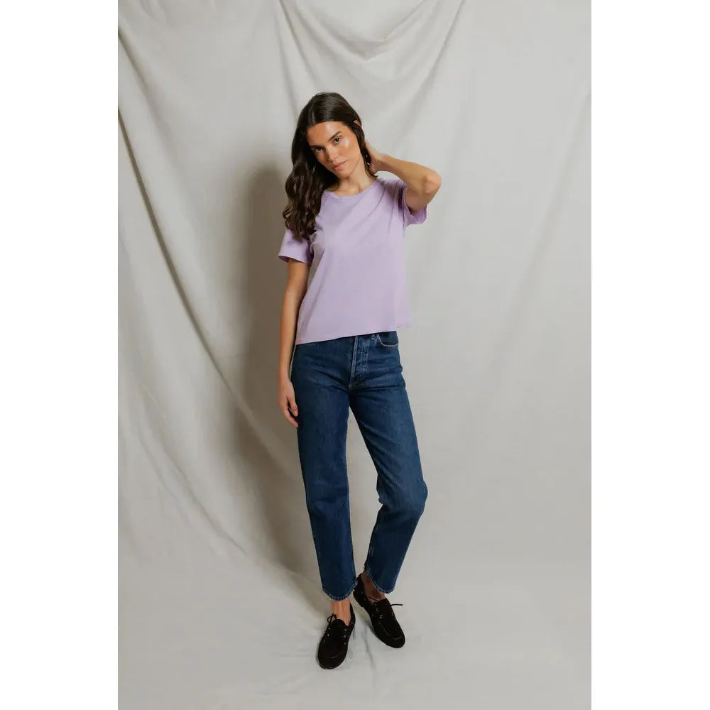 Perfect White Tee Harley Boxy Crew - Ultraviolet  Perfect White Tee Pisces Boutique
