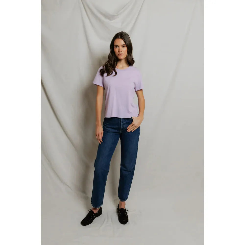 Perfect White Tee Harley Boxy Crew - Ultraviolet  Perfect White Tee Pisces Boutique