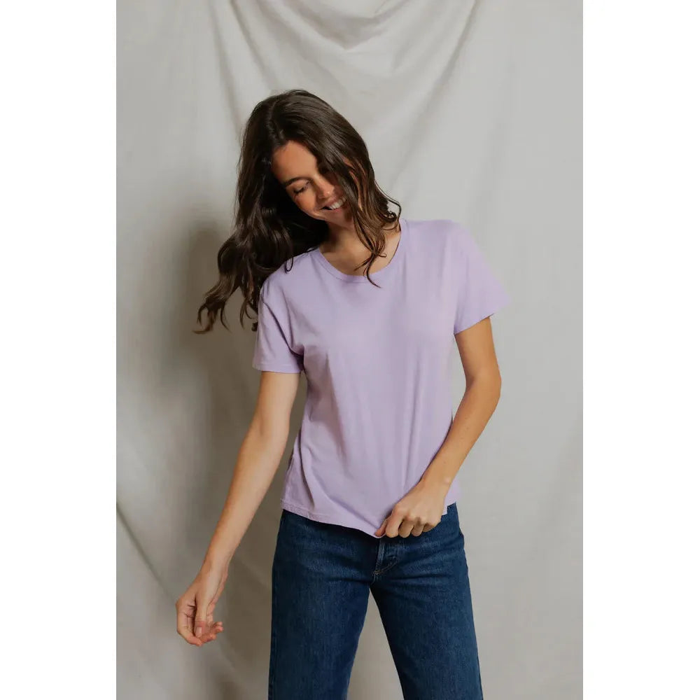 Perfect White Tee Harley Boxy Crew - Ultraviolet  Perfect White Tee Pisces Boutique