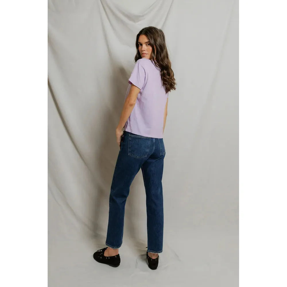 Perfect White Tee Harley Boxy Crew - Ultraviolet  Perfect White Tee Pisces Boutique
