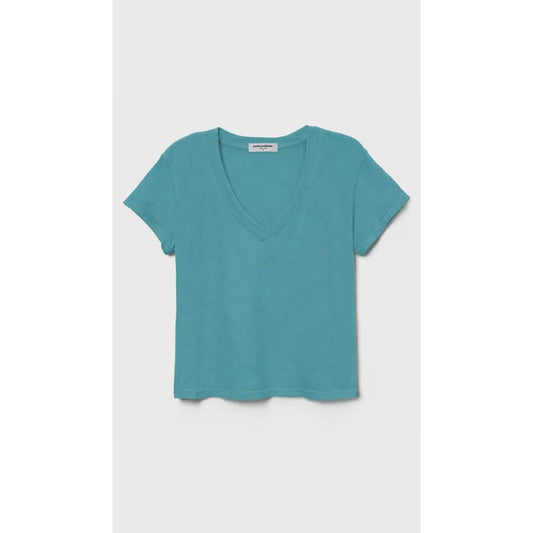 Perfect White Tee  Hendrix Boxy V - Teal Blue  Perfect White Tee Pisces Boutique