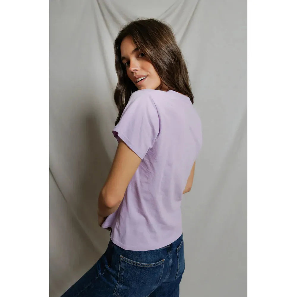 Perfect White Tee Hendrix Boxy V - Ultraviolet  Perfect White Tee Pisces Boutique
