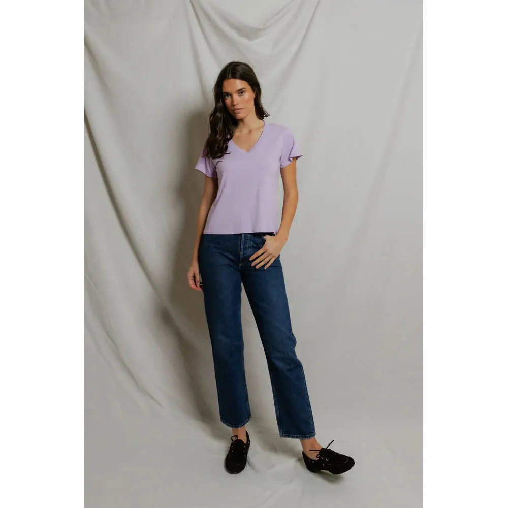 Perfect White Tee Hendrix Boxy V - Ultraviolet  Perfect White Tee Pisces Boutique