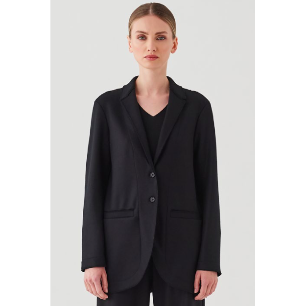 Transit Jacket Boyfriend Blazer - Black