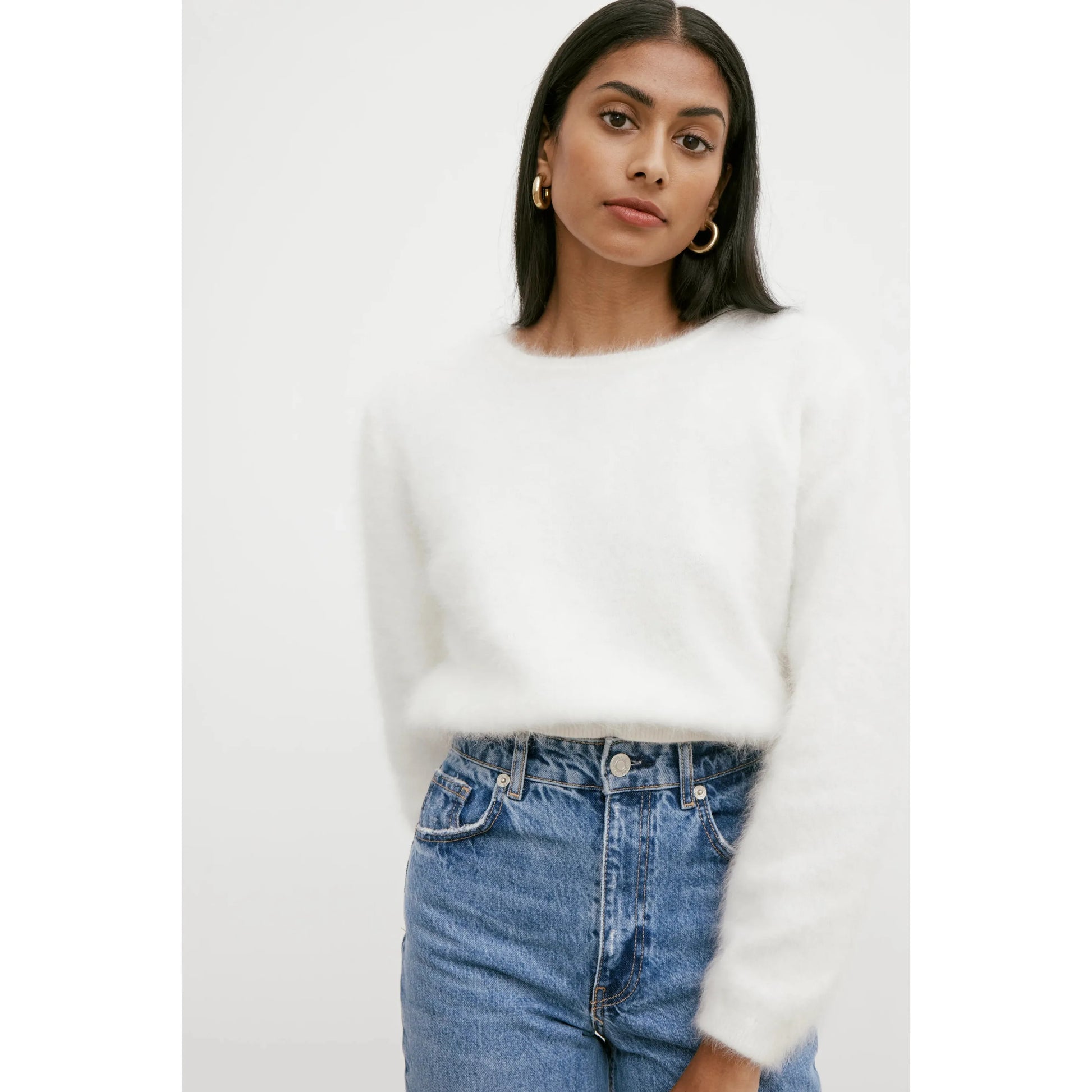 World of Nomads Stella Cashmere Boat Neck Knit - Snow  World Of Nomads Pisces Boutique