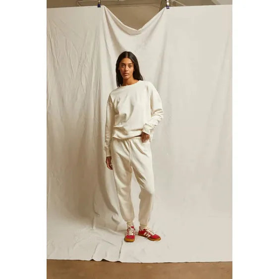 Perfect White Tee Johnny French Terry Sweatpant -Bright Ivory  Perfect White Tee Pisces Boutique