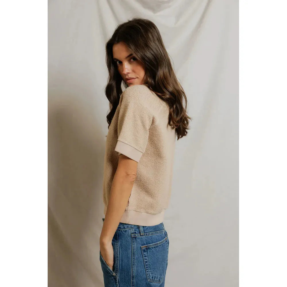 Perfect White Tee Kennedy Fleece S/S - Driftwood  Perfect White Tee Pisces Boutique