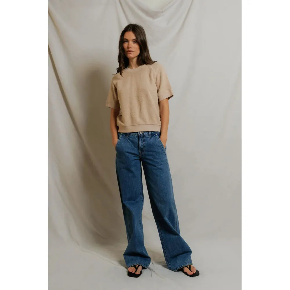 Perfect White Tee Kennedy Fleece S/S - Driftwood  Perfect White Tee Pisces Boutique