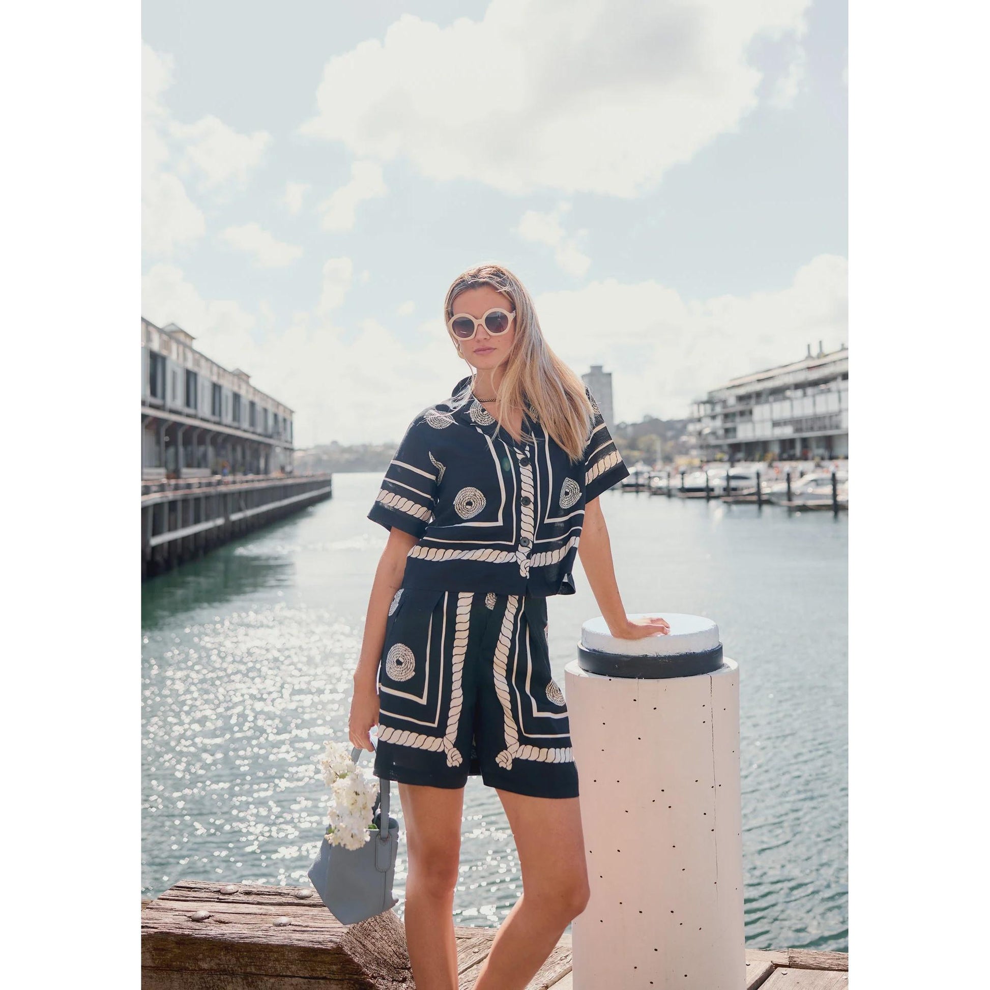 POL Tangle Shirt - Black / Pebble  POL Pisces Boutique