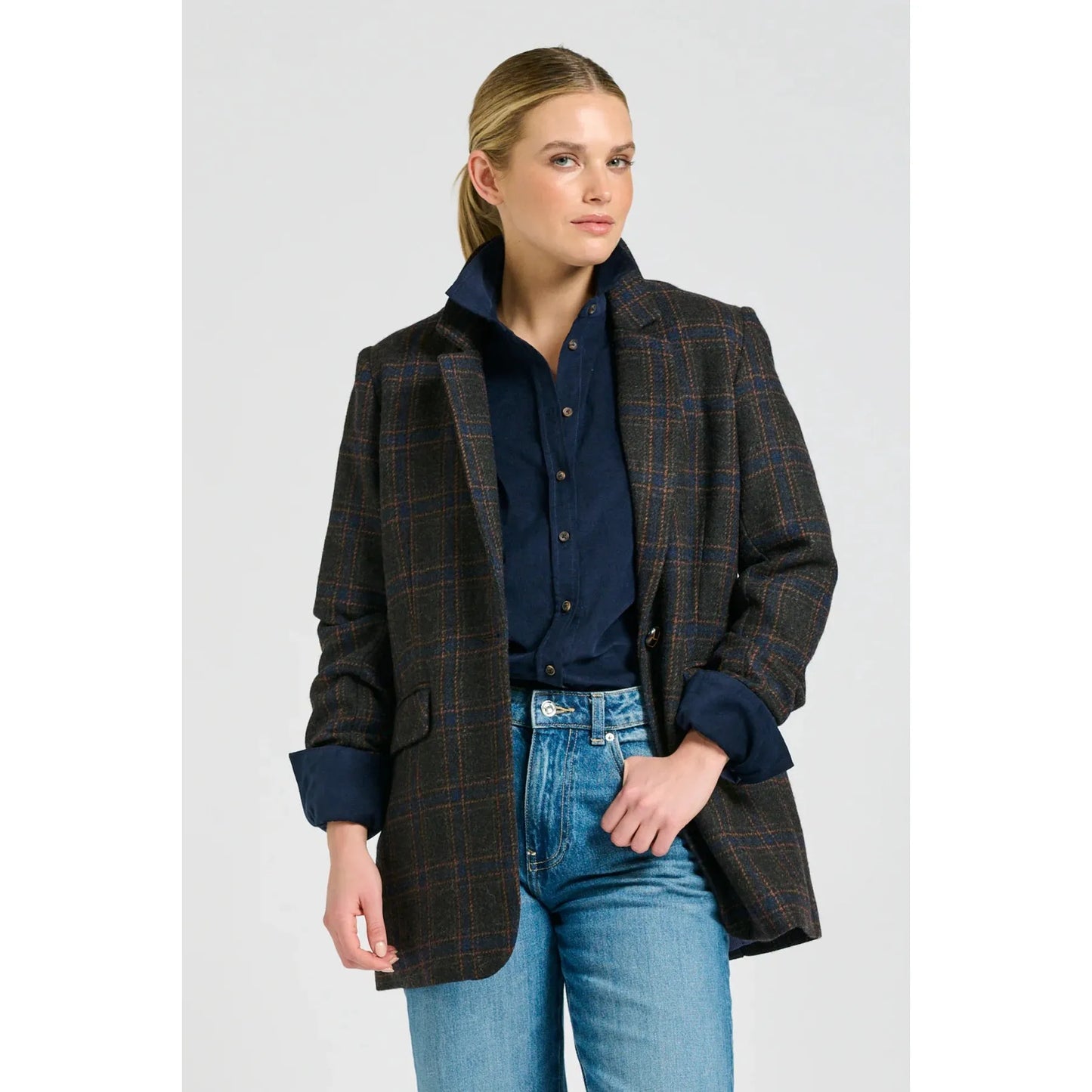 Shirty The iris Blazer - Perfect Plaid  Shirty Pisces Boutique