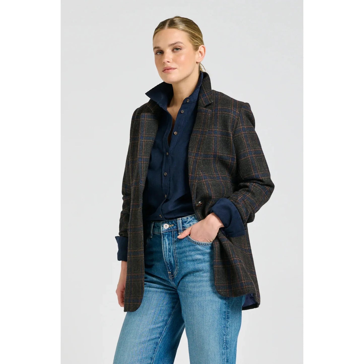 Shirty The iris Blazer - Perfect Plaid  Shirty Pisces Boutique