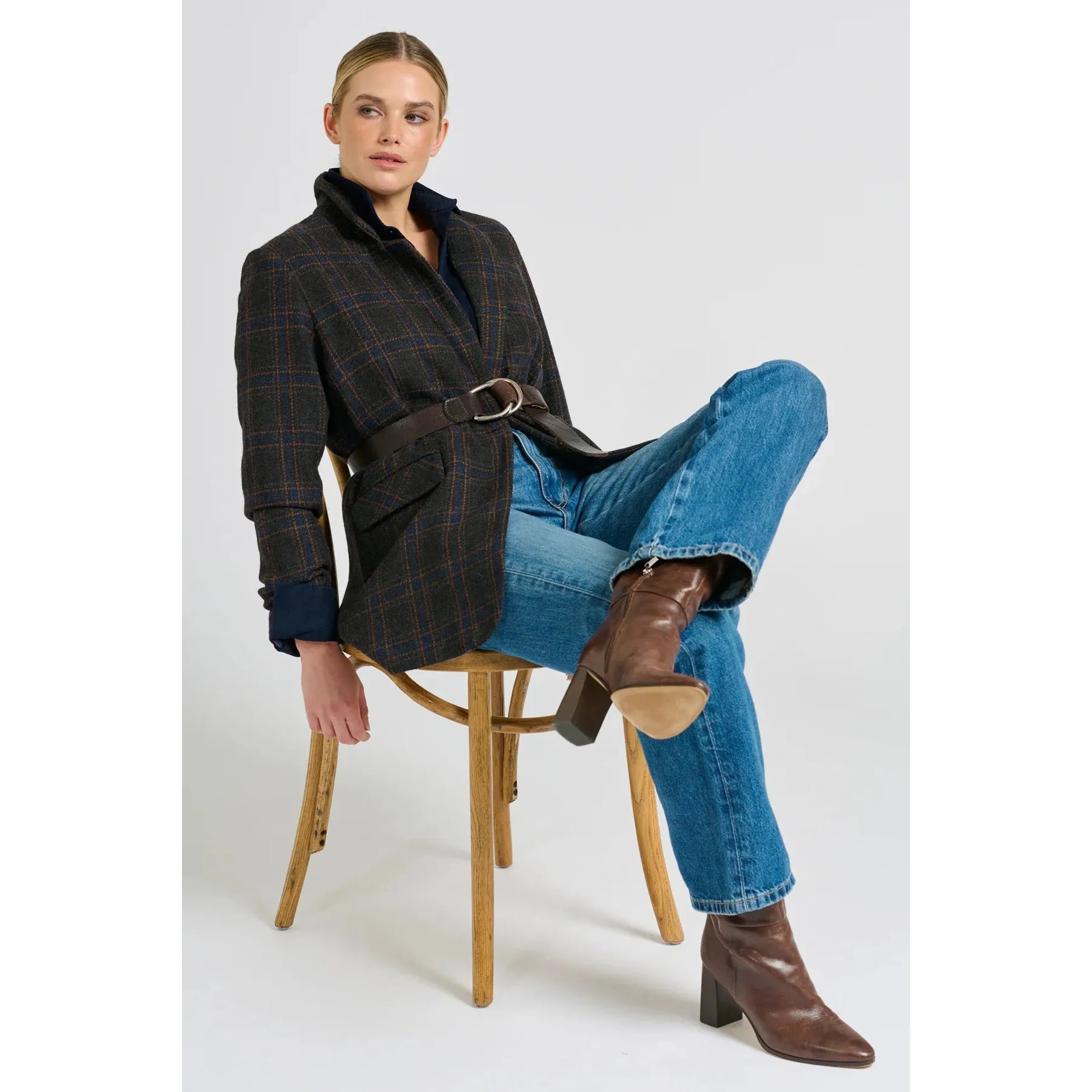Shirty The iris Blazer - Perfect Plaid  Shirty Pisces Boutique