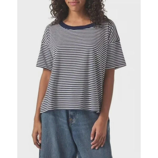 Splendid Astrid Short Sleeve Tee - Navy Stripe