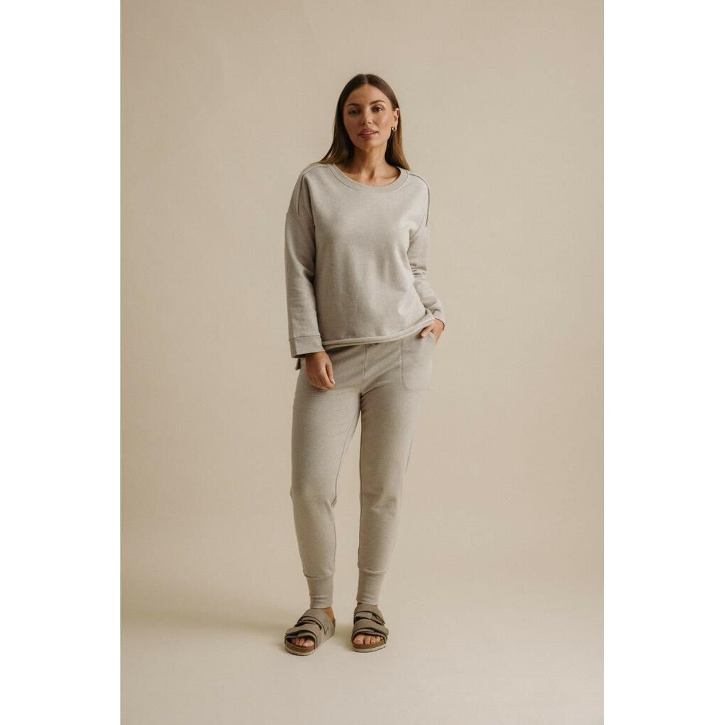 Talamaya Haven Merino V Pullover - Wheat  Talamaya Pisces Boutique