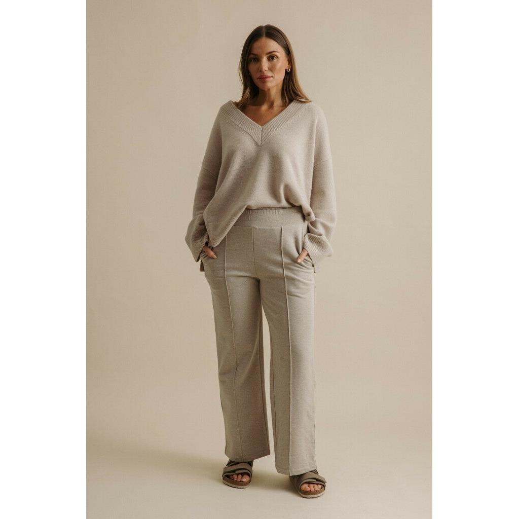 Talamaya Heavenly Fleece Pull On Pant - Wheat  Talamaya Pisces Boutique