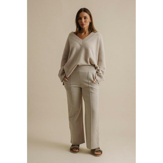 Talamaya Heavenly Fleece Pull On Pant - Wheat  Talamaya Pisces Boutique