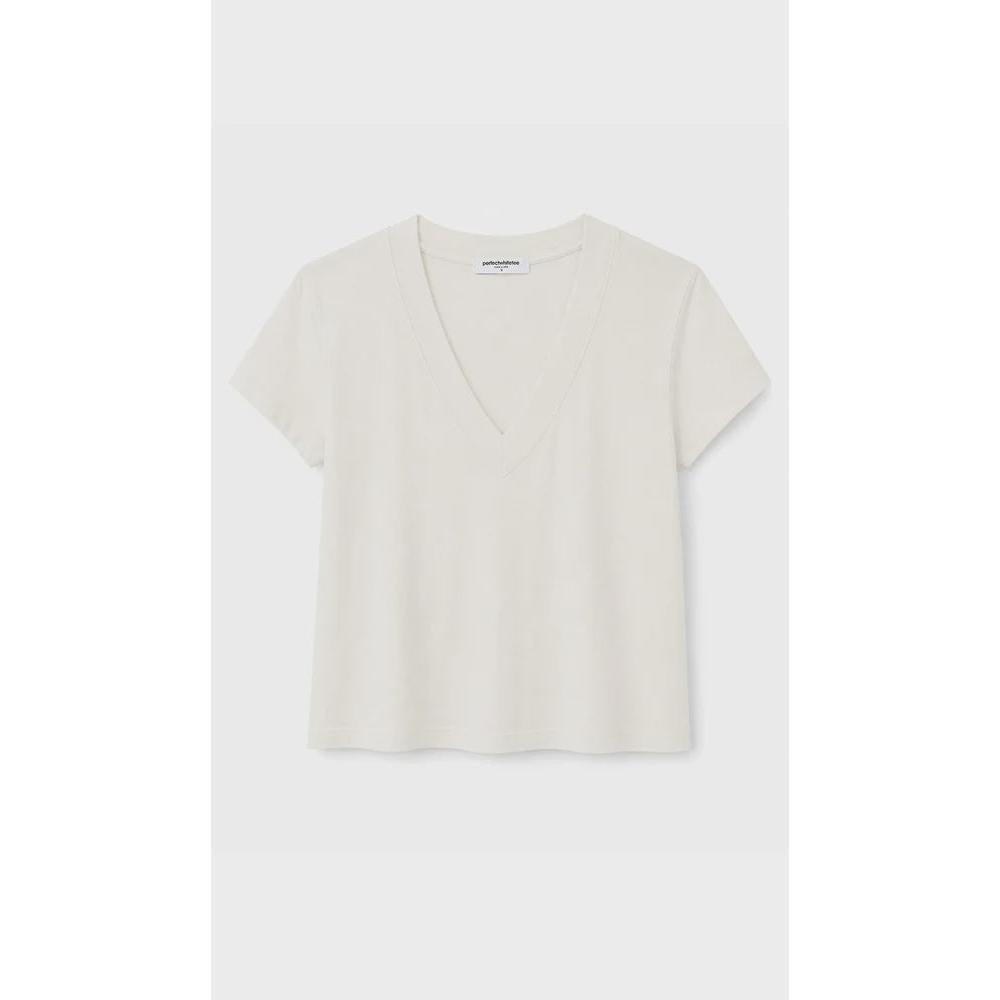 Perfect White Tee Val Hemp Cotton V Neck Tee - Natural  Perfect White Tee Pisces Boutique