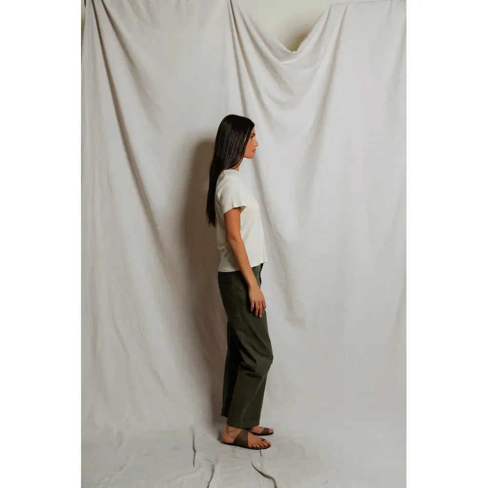 Perfect White Tee Vivian Hemp Cotton Tee - Natural  Perfect White Tee Pisces Boutique