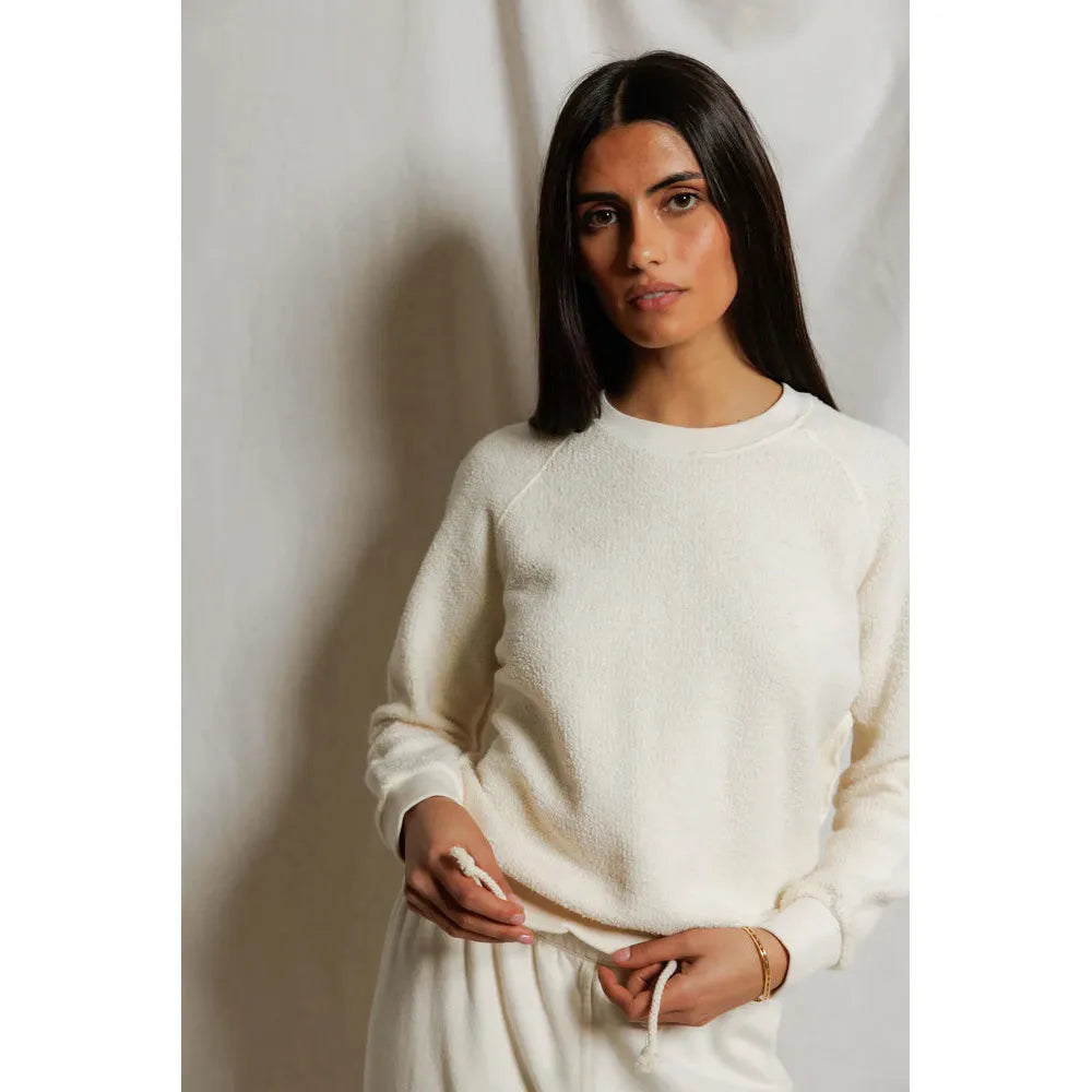 Perfect White Tee Ziggy Crewneck Sweat - Bright Ivory  Perfect White Tee Pisces Boutique