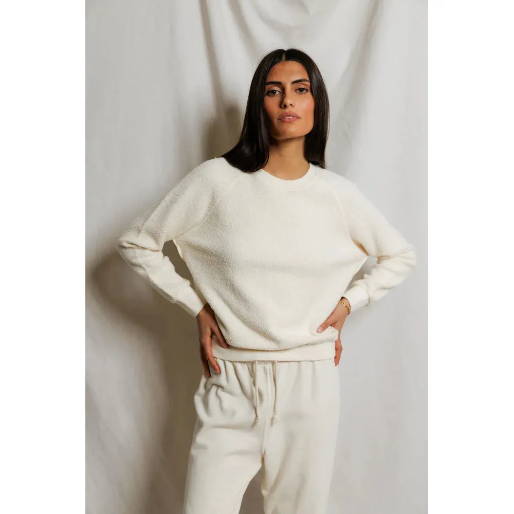 Perfect White Tee Ziggy Crewneck Sweat - Bright Ivory  Perfect White Tee Pisces Boutique