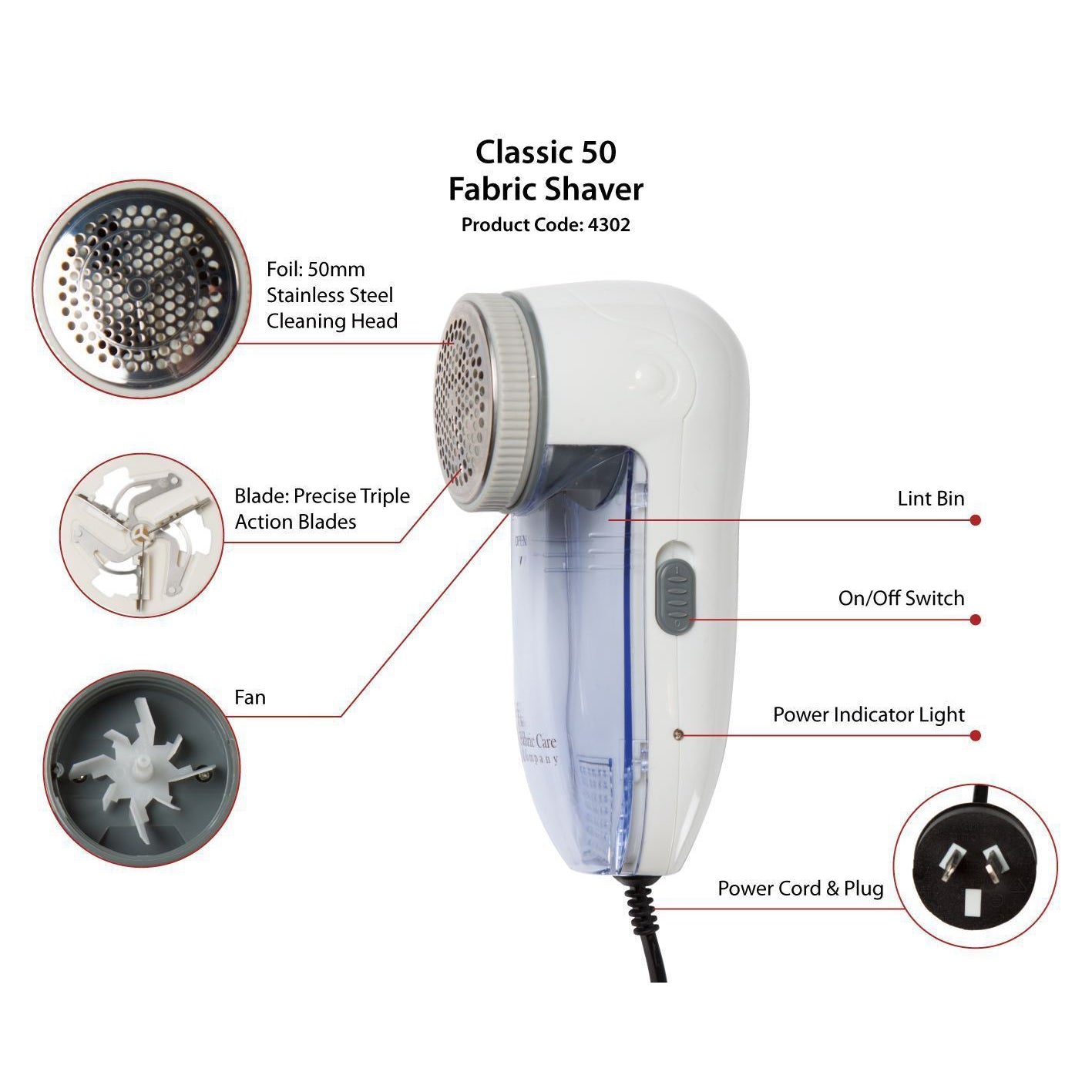 The Fabric Care Company Classic 50 Fabric Shaver