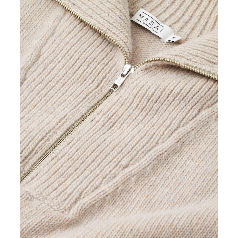 Masai Feli RespWool Top Knitwear - Whitecap