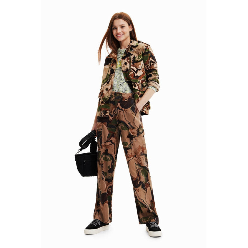 Desigual Short Camouflage Jacket - Arena  Desigual Pisces Boutique