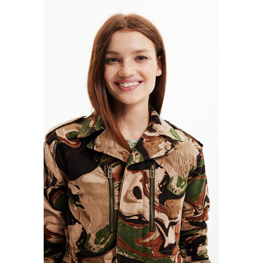 Desigual Short Camouflage Jacket - Arena  Desigual Pisces Boutique