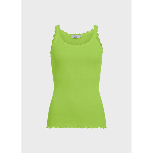 CC Heart Poppy Silk Lace Camisole - Flash Green