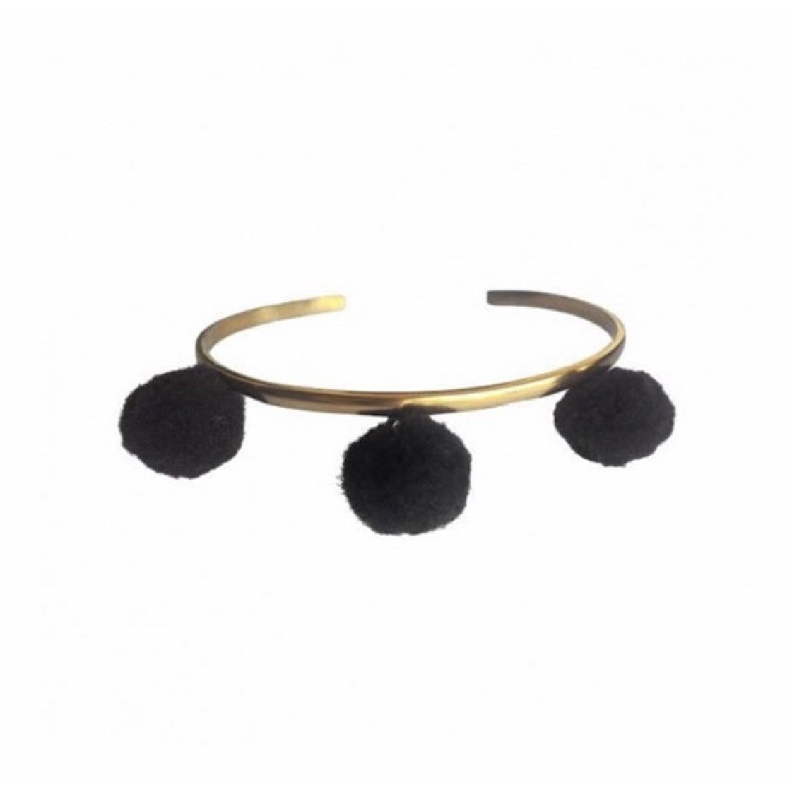 Hermina Wristwear Anna Cuff - Black  Hermina Wristwear Pisces Boutique Bracelets bangle wrist bracelet silver gold rose gold necklace gems diamond metal leather chain krsytal knight Hermina Gas bijoux bracelet for women bracelet beads charms holder kit men diy pandora prouds girls couples Australia kids watch size chart 