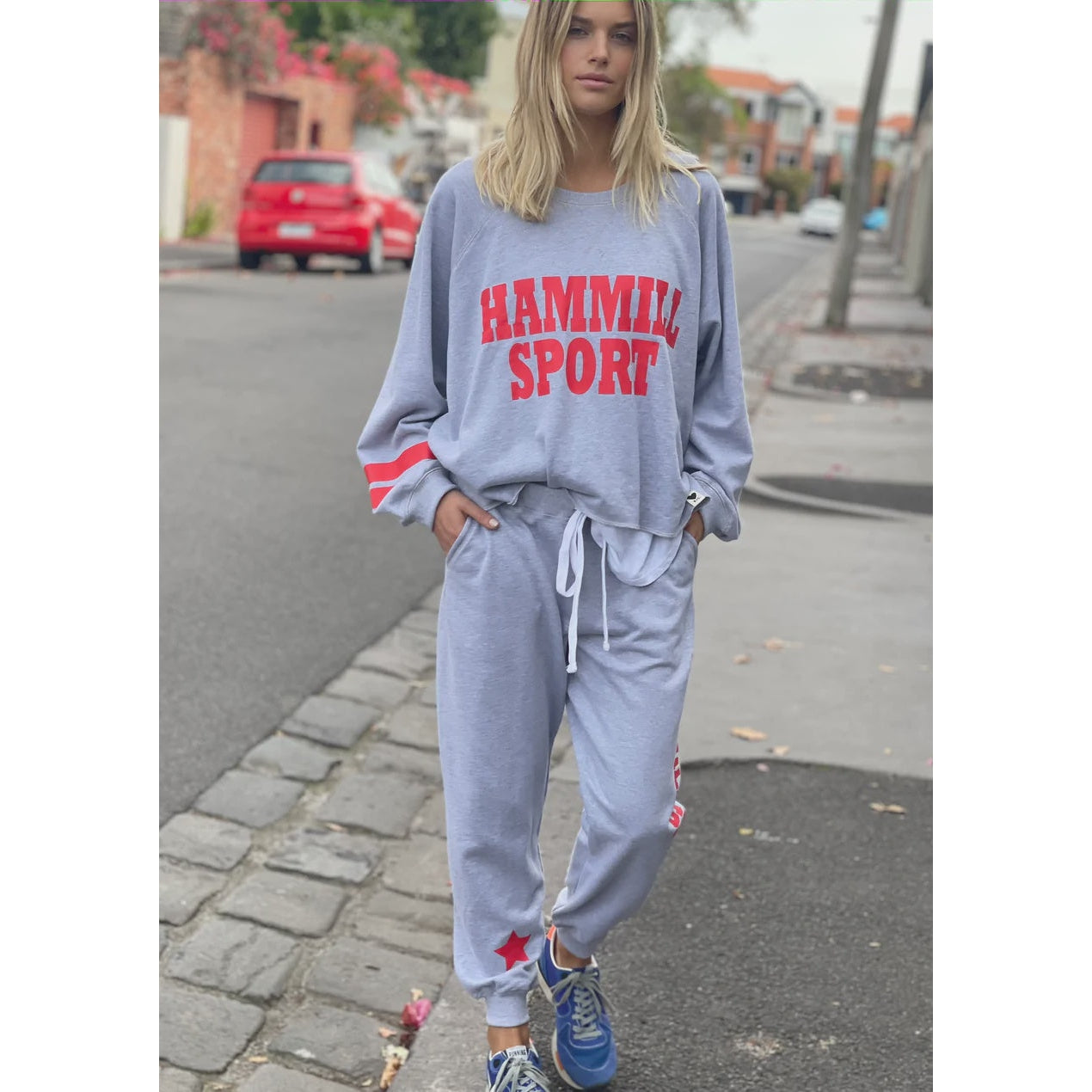Hammill & Co Sport Sweat - Grey Marle  hammill + Co Pisces Boutique