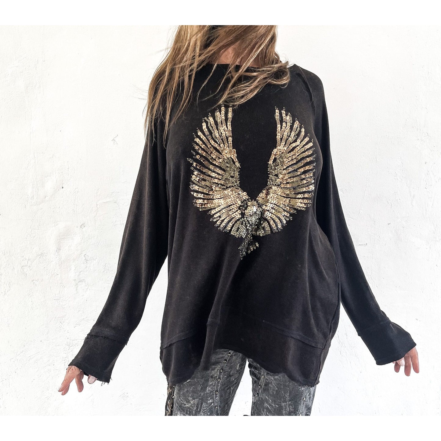 Adine & Co Phoenix Sweatshirt - Black EMAIL US FOR A SPECIAL ORDER ON YOUR SIZE  Adine & Co Pisces Boutique