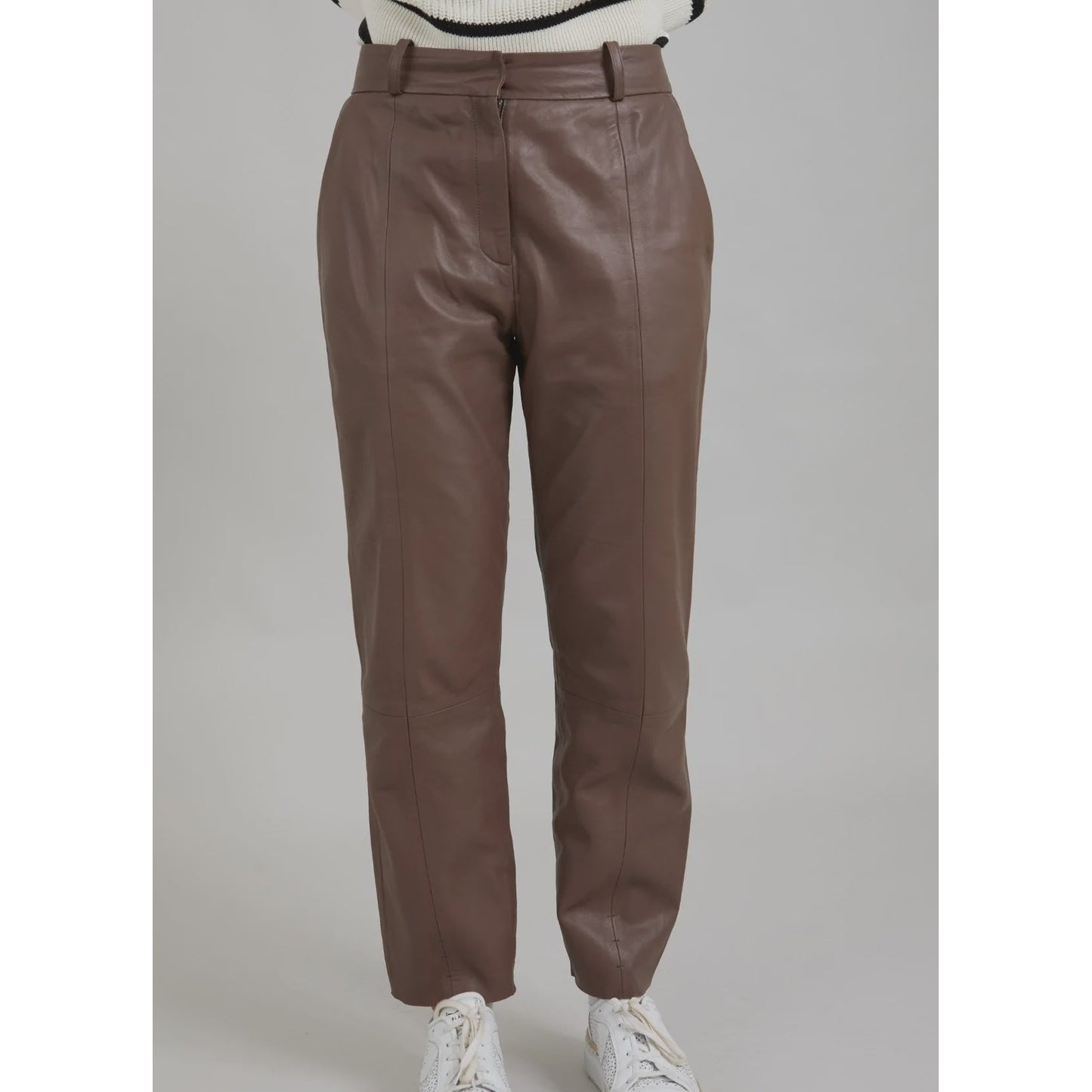 Coster  Leather Pants Lucia Fit - Spring Brown
