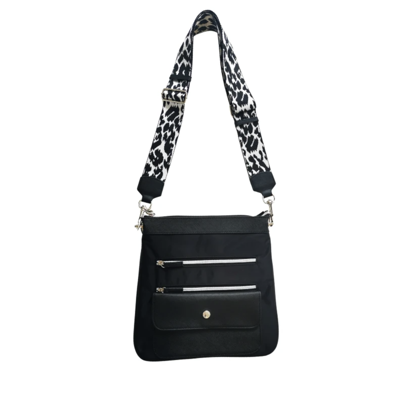 Paula Ryan Shoulder Bag Strap - Black/ Nickel